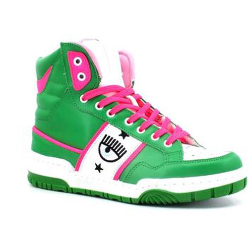 Chaussures Sneaker High Donna Green Pink Fluo CF3114-078 - Chiara Ferragni - Modalova