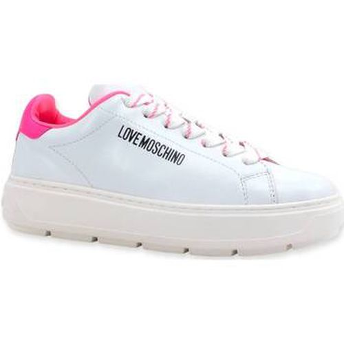 Bottines Sneaker Donna Bianco Fuxia Fluo JA15374G1GIA410A - Love Moschino - Modalova