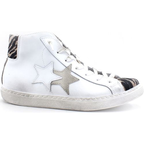 Bottines Sneaker High Retro Zebra Bianco Zebra Nero Beige 2SD3302 - Balada - Modalova