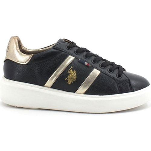 Bottines U.S. POLO Sneaker Leather Black Gold CARDI001 - U.S Polo Assn. - Modalova