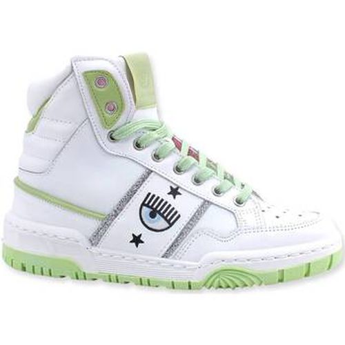 Chaussures Sneaker High Donna White Light Green CF3006-159 - Chiara Ferragni - Modalova