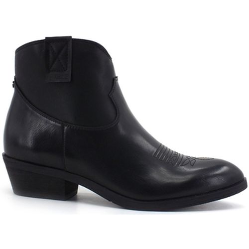 Chaussures Stivaletto Texano Ricamo Black Fl7SIEELE10 - Guess - Modalova
