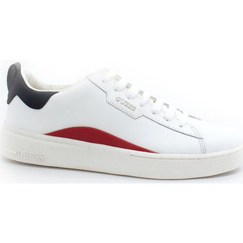 Chaussures Sneaker Leather Tricolor White Blue Red FM6VERLEA12 - Guess - Modalova