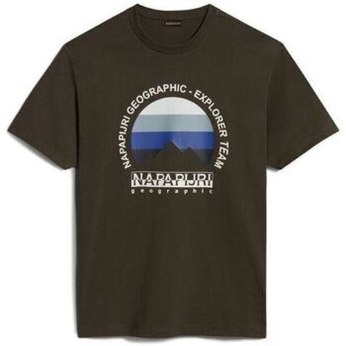 T-shirt S-TELEMARKET SS NP0A4HRC-GE4 GREEN DEPHTS - Napapijri - Modalova