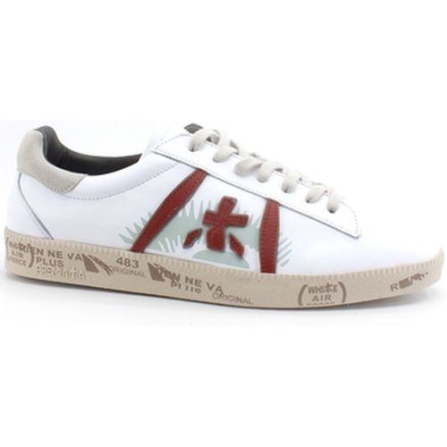 Chaussures Andy Sneaker Pelle Retro White Mattone ANDY-5424 - Premiata - Modalova