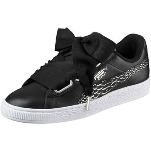 Bottines Basket Heart Oceanaire Black White 366443 01 - Puma - Modalova