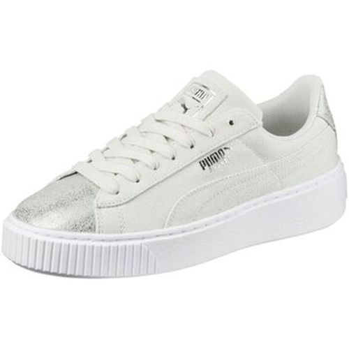 Bottes Basket Platform Canvas Blue Flower Silver 366494 03 - Puma - Modalova