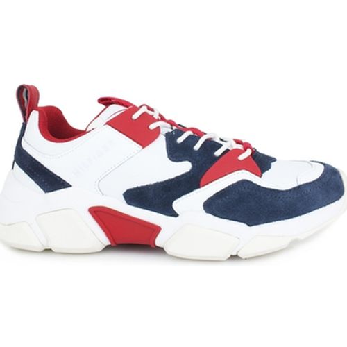 Chaussures TOMMY H. Chunky Material Mix Sneaker Red White Blue FM0FM02384 - Tommy Hilfiger - Modalova