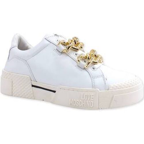 Bottines Sneaker Catene Gold Donna Bianco JA15795G0FIA0100 - Love Moschino - Modalova