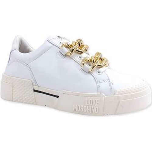 Chaussures Sneaker Catene Gold Donna Bianco JA15795G0FIA0100 - Love Moschino - Modalova