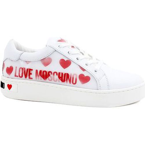 Bottines Sneaker Cuore Bianco Ologram JA15023G1BIA510A - Love Moschino - Modalova