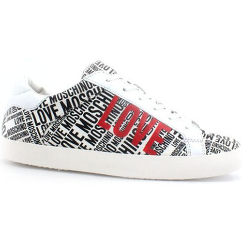 Chaussures Sneaker Denim Logo Bianco Nero JA15532G0EJF010A - Love Moschino - Modalova