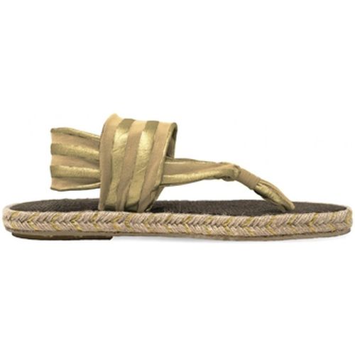 Chaussures Ganika Metallic Sandalo Righe Camel Gold NA.0002 - Nalho - Modalova