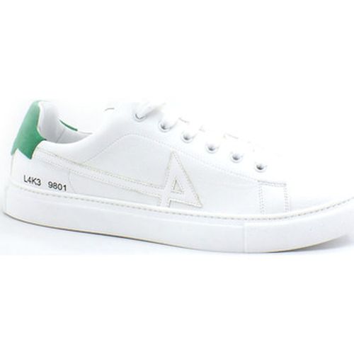 Chaussures College 4 Sneaker Pelle Tricolor Bianco Verde F62-COL - L4k3 - Modalova