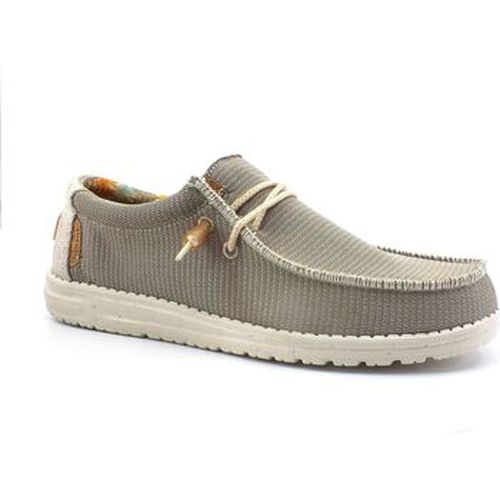 Chaussures Wally Knit Sneaker Vela Uomo Desert Brown 40007-2Z4 - HEY DUDE - Modalova