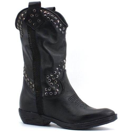 Bottines Stivale Texano Nero TX251 - Divine Follie - Modalova