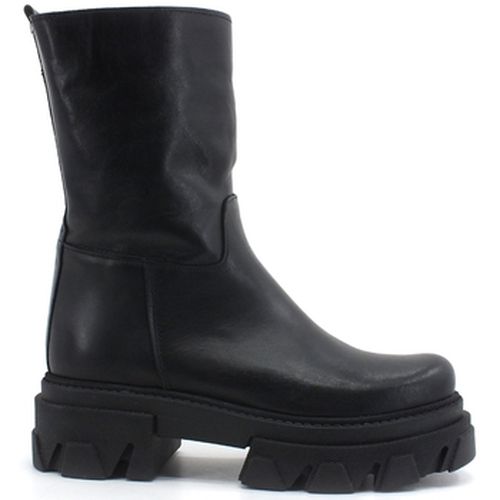 Bottes Stivaletto Pelle Carrarmato Nero DF901 - Divine Follie - Modalova