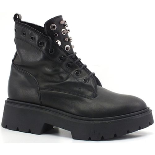 Bottines Stivaletto Anfibio Borchie Nero 5807 - Jiudit - Modalova