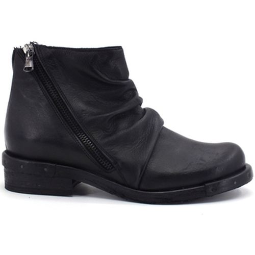 Bottines Stivaletto Pelle Arricciata Nero 124FC - Jiudit - Modalova