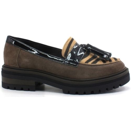 Chaussures LAKE Mocassino Zebra Animalier Brown E18-MOC - L4k3 - Modalova