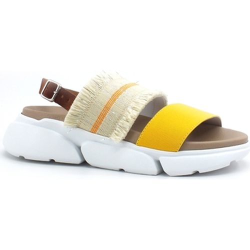 Chaussures LAKE Sandal Blued Sandalo Donna Bicolor Yellow Brown D44-BLU - L4k3 - Modalova