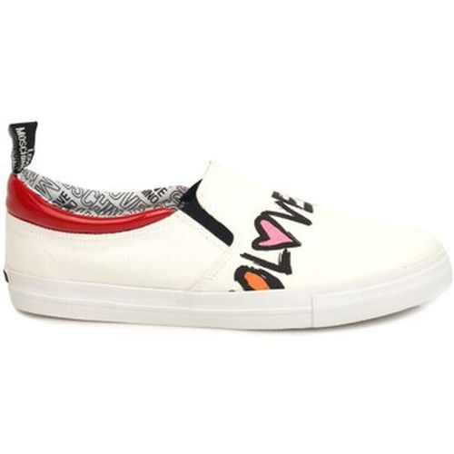 Bottines Slip On Bianco Rosso JA15453G05JE110C - Love Moschino - Modalova