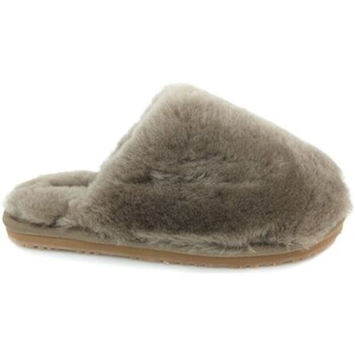 Chaussures Closed Toe Fur Slipper Solid Color Elephant Grey - Mou - Modalova