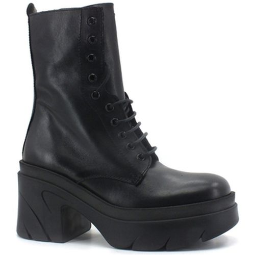 Bottines Anfibio Lacci Pelle Nero FA-1002 - Divine Follie - Modalova