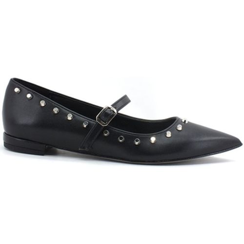 Bottines Ballerina Pelle Borchie Nero 051 - Divine Follie - Modalova