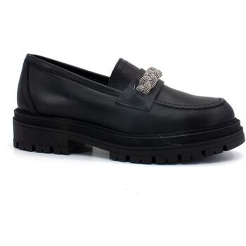 Bottines Mocassino Intreccio Donna Nero DF2303 - Divine Follie - Modalova