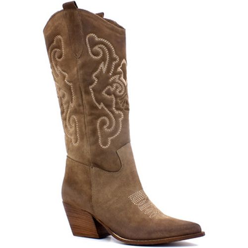 Bottes Stivale Texano Donna Taupe DFI202 - Divine Follie - Modalova