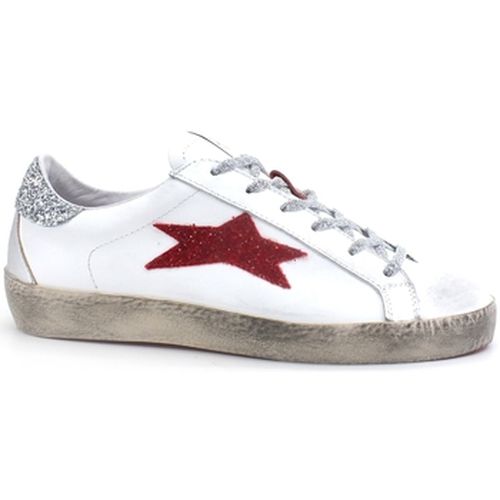 Bottes Low Sneaker Glitter Bianco Rosso 2106 - Okinawa - Modalova