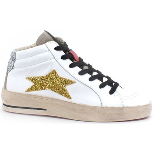 Bottines Mid Plus Limited Sneaker Mid Glitter Bianco Gold 1955 - Okinawa - Modalova