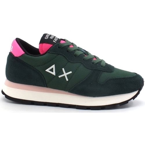 Bottines Ally Solid Sneaker Running Suede Verde Scuro Z41201 - Sun68 - Modalova