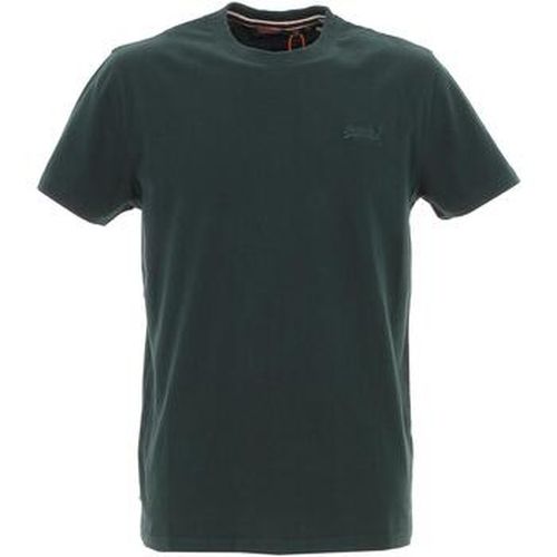 T-shirt Vintage logo emb tee mc forest green - Superdry - Modalova