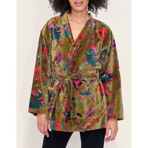Veste Kimono court imprimé velours lisse KIMSHO - La Fiancee Du Mekong - Modalova