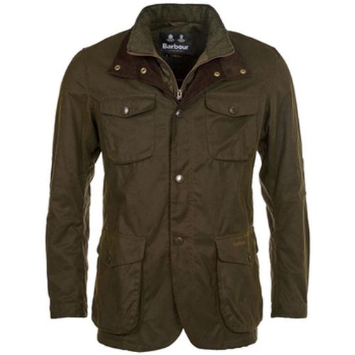 Manteau Ogston Waxed Cotton Jacket - Olive - Barbour - Modalova