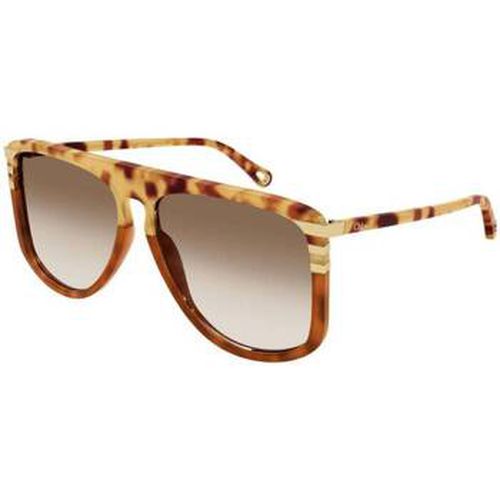 Lunettes de soleil Chloé CH0104S Lunettes de soleil, Havana/Marron, 62 mm - Chloe - Modalova