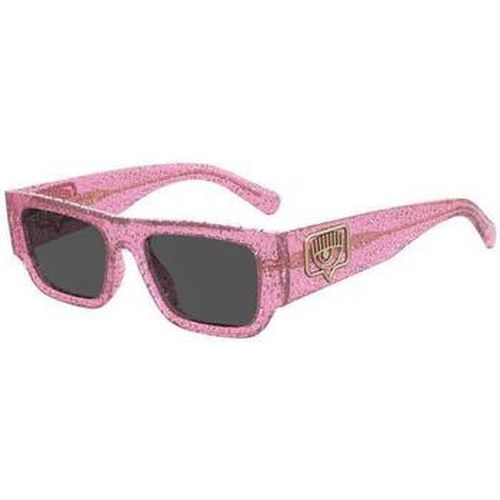 Lunettes de soleil CF 7013/S Occhiali da sole, Paillettes roses/Gris, 53 mm - Chiara Ferragni - Modalova