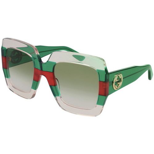 Lunettes de soleil GG0178S Lunettes de soleil, Multi-couleur/Vert, 54 mm - Gucci - Modalova