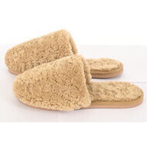 Chaussons Chaussons en laine de mouton camel-044236 - La Canadienne - Modalova