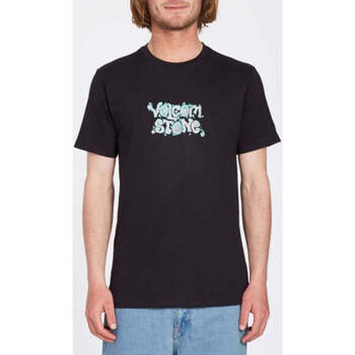 T-shirt Camiseta Justin Hager In Type SS Black - Volcom - Modalova