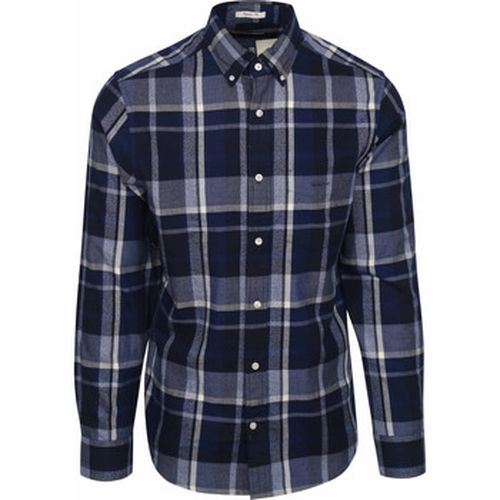 Chemise Chemise Jaspé A Carreaux Marine - Gant - Modalova