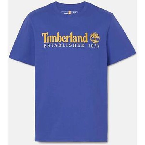T-shirt TB0A6SE1 SS EST. 1973 CREW TEE-ED5 CLEMATIS BLUE - Timberland - Modalova