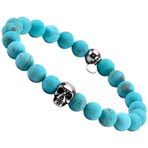 Bracelets Bracelet Boules Turquoise Pierres -Medium-18cm - Sixtystones - Modalova