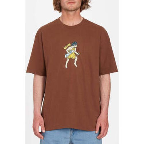 T-shirt Camiseta Todd Bratrud 2 SS Burro Brown - Volcom - Modalova