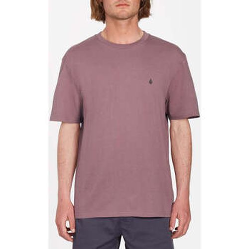 T-shirt Camiseta Stone Blanks Bordeaux Brown - Volcom - Modalova