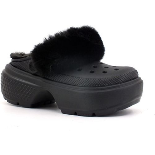 Chaussures Stomp Lined Clog Ciabatta Pelo Donna Nero 208546-001 - Crocs - Modalova
