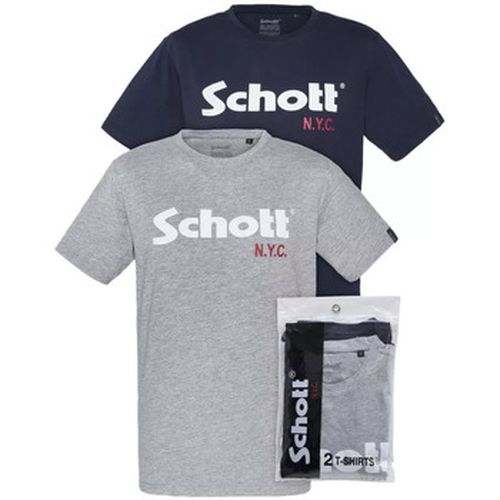 T-shirt Pack de 2 ras du cou - Schott - Modalova