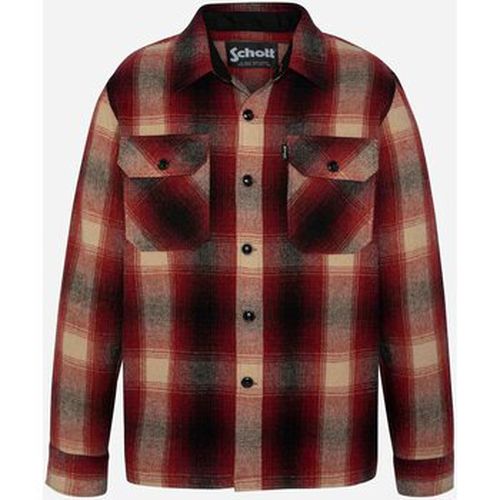 Blouson SHCARL4 DARK RED CHECKS - Schott - Modalova